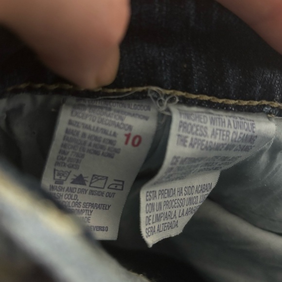 Tommy Hilfiger Vintage Bootcut Flare Jeans Size 10 Mid Rise Braided Detail - Picture 8 of 9